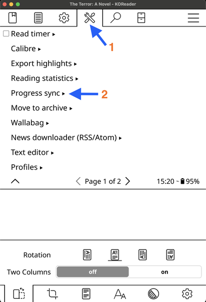 KOReader Settings