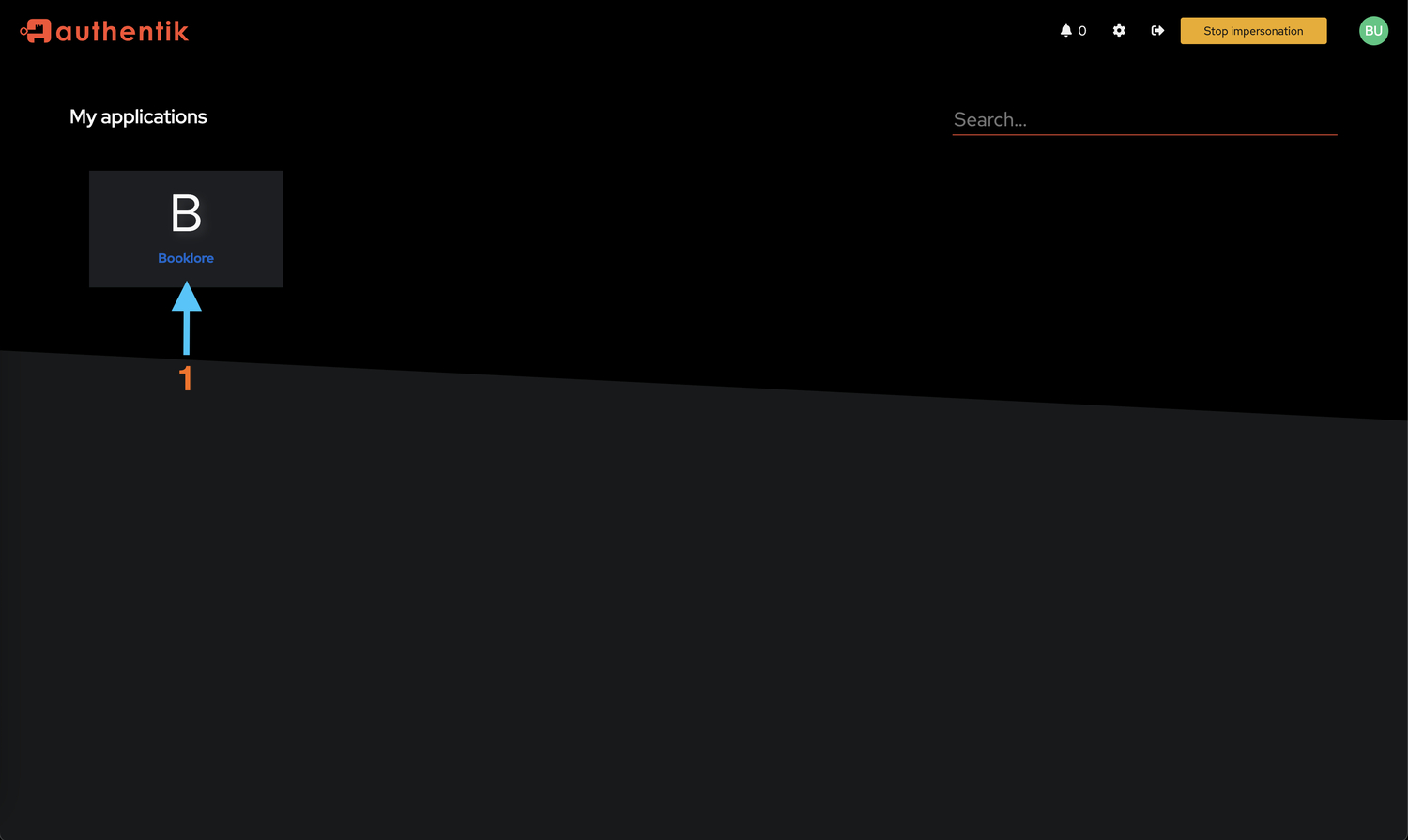 Authentik Login Page